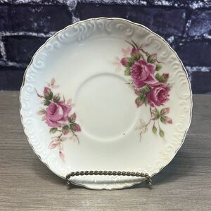 Vintage Lefton Rose Saucer